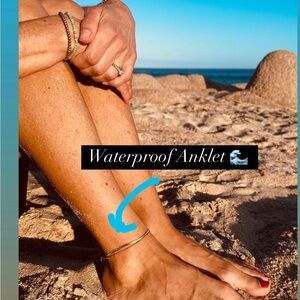 Anklet PRETTY Gold Waterproof Double layer Anklet NON-TARNISH Gold Chain Anklet